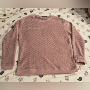 Womens Fifth Sun Cozy Fleece Crew Top Long Sleeve